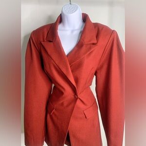 Elegant Women's Red Blazer